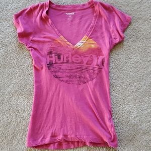 pink short sleeve tee